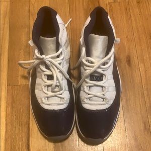 Jordan 11s white and blue